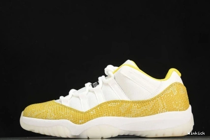 Snakeskin” Low 11 Air “Yellow Jordan AH7860-107 0718